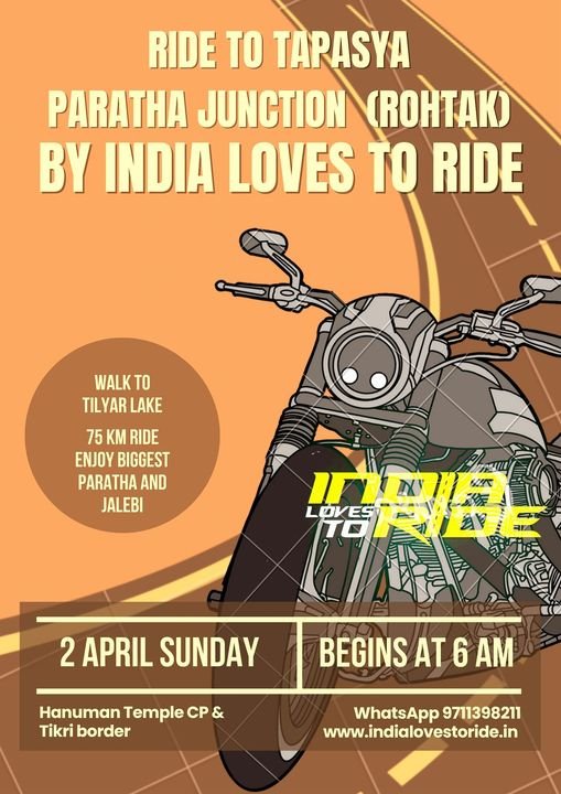 Ride to Tapasya Paratha Junction