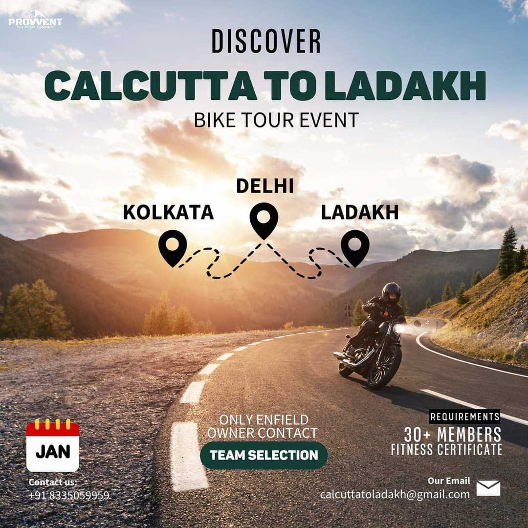 Discover The Ride 2025 Calcutta – Ladakh