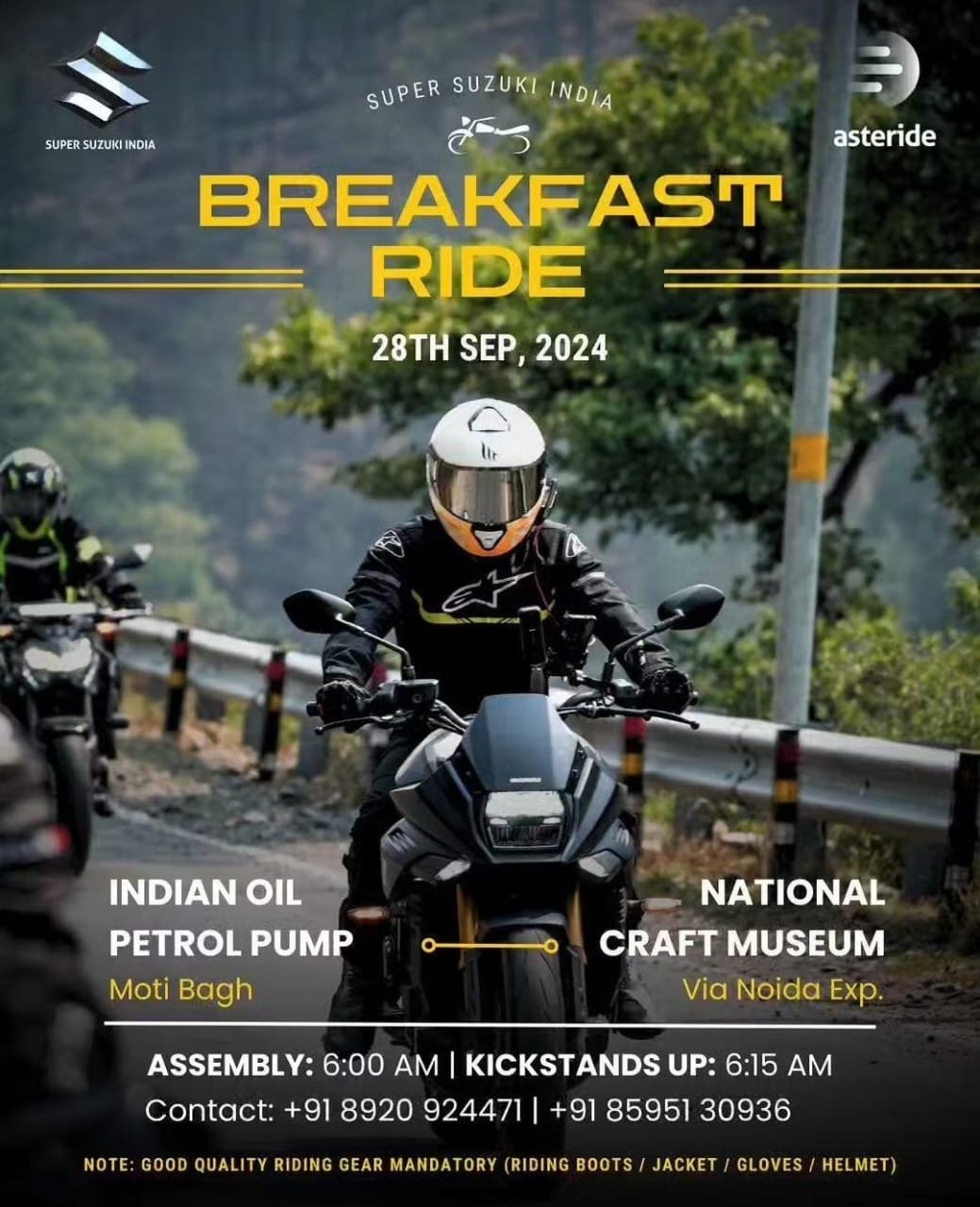 BREAKFAST RIDE With Super Suzuki India