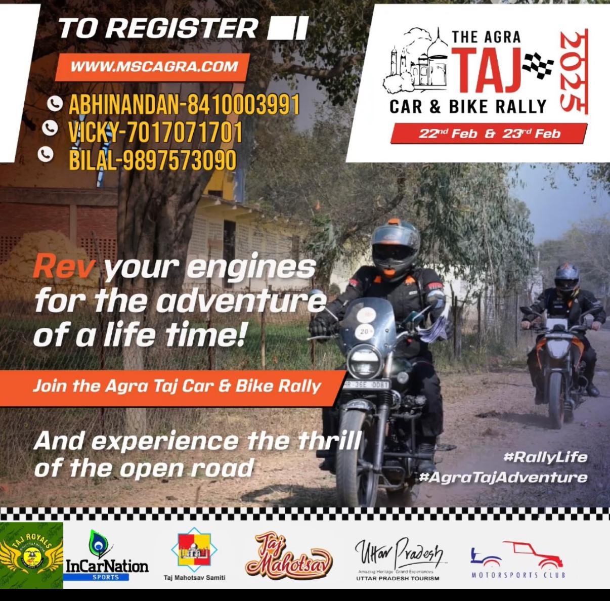 The Agra Taj Car & Bike Rally