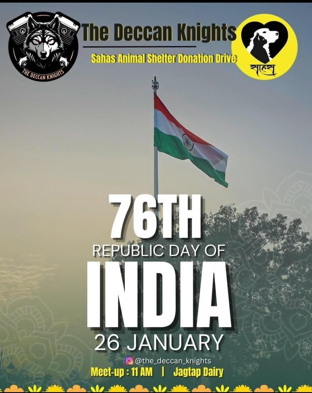 76th Republic Day Ride with The Decan Knights