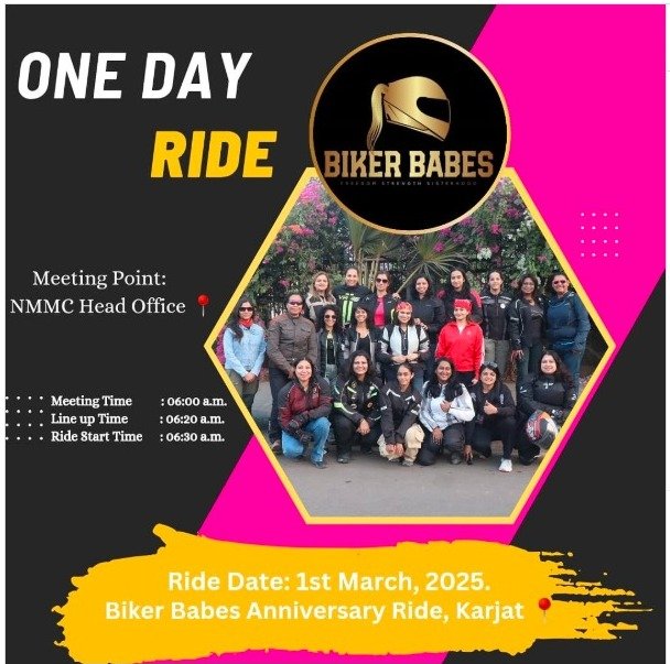 Biker Babes Anniversary Ride Karjat