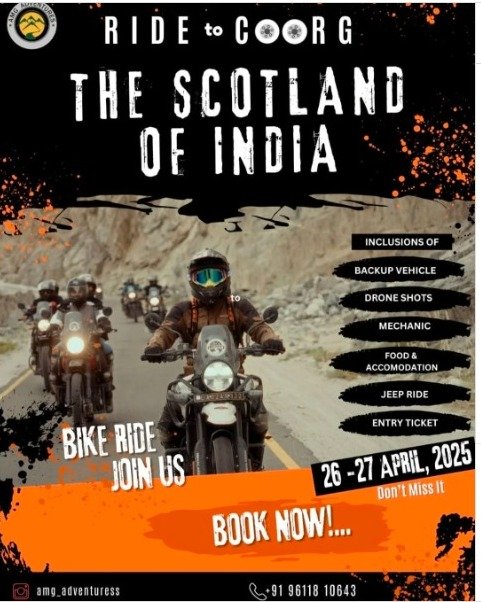 RIDE TO COORG The Scotland Of India