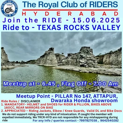 RIDE to TEXAS ROCKS VALLEY (HayatNagar)
