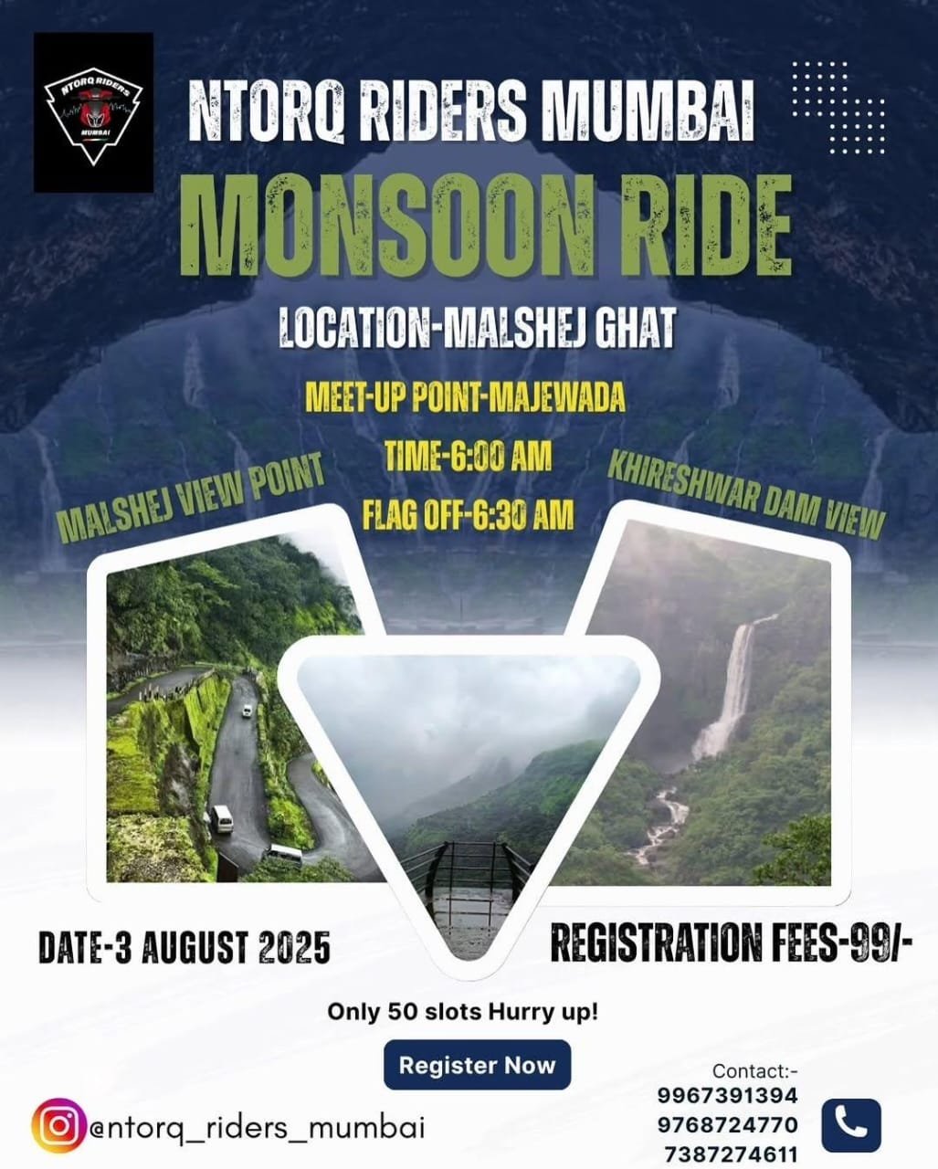 Ntorq Riders Mumbai Monsoon Ride