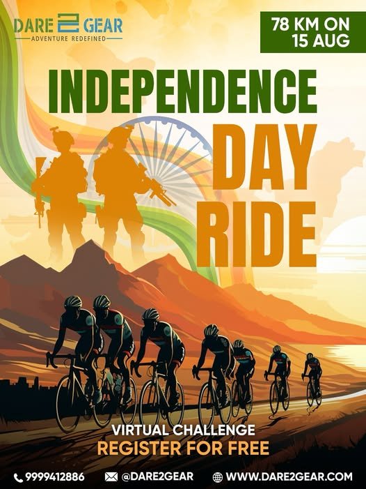 Celebrating 78 Glorious Years of Independence by Riding 78 KM for the Nation