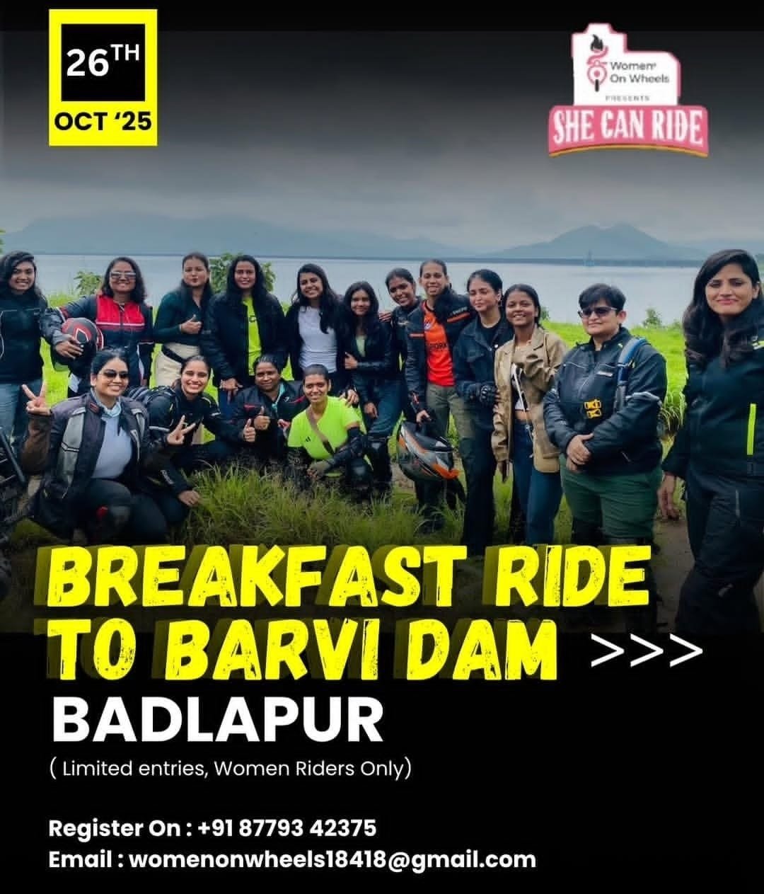 Breakfast Ride โ Barvi Dam, Badlapur
