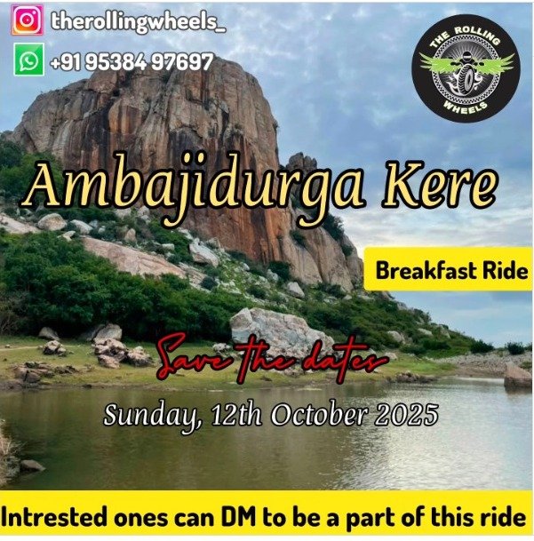 Ambajidurga Kere Breakfast Ride