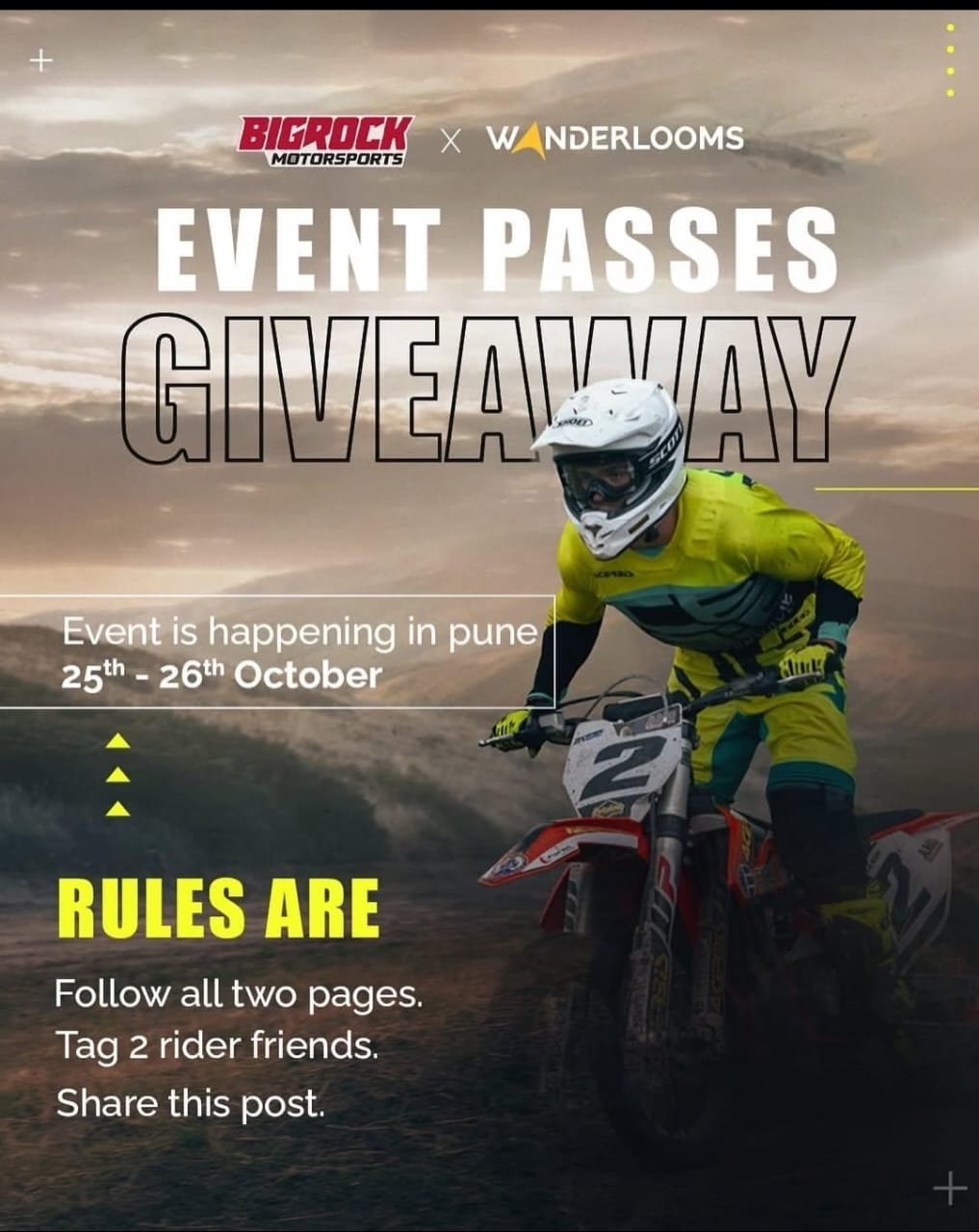 EVENT PASSES TO GIVEAWAY