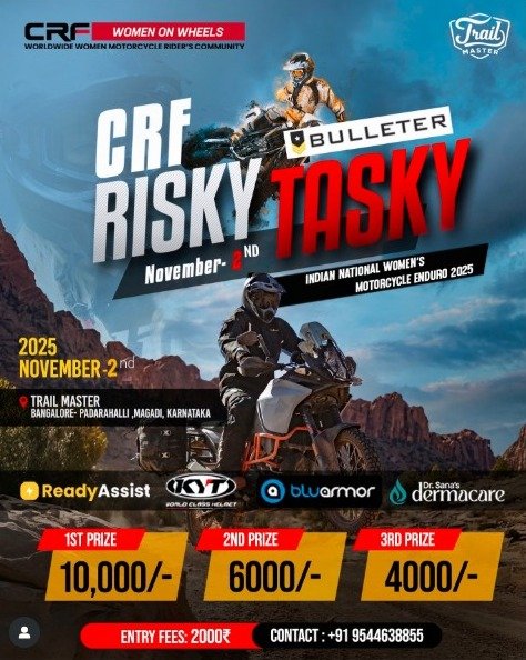 CRF RISKY TASKY 2025 – INDIAN NATIONAL WOMEN’S MOTORCYCLE ENDURO