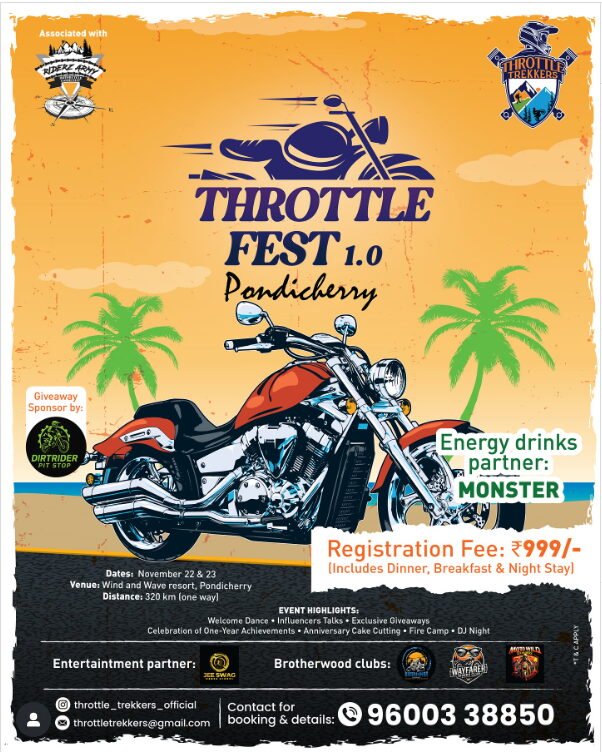 Throttle Trekkerz Official ®, Riderzarmy Bikers Association