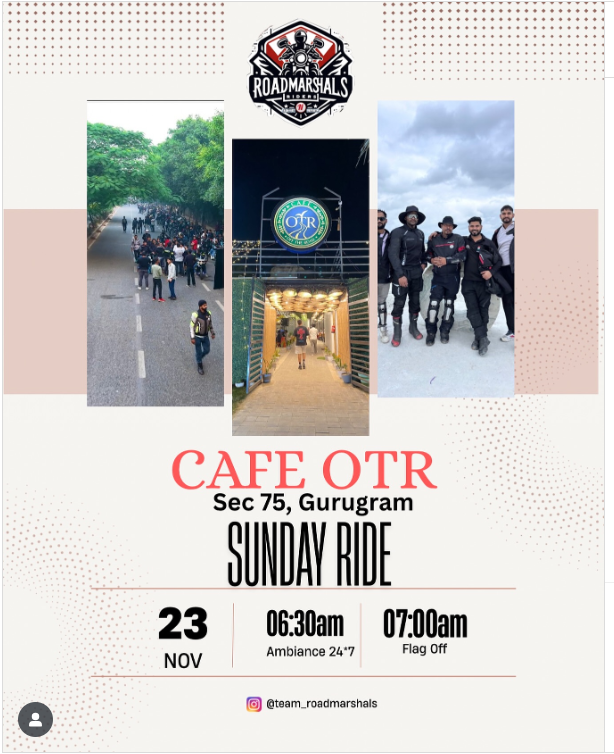Sunday Ride To OTR cafe