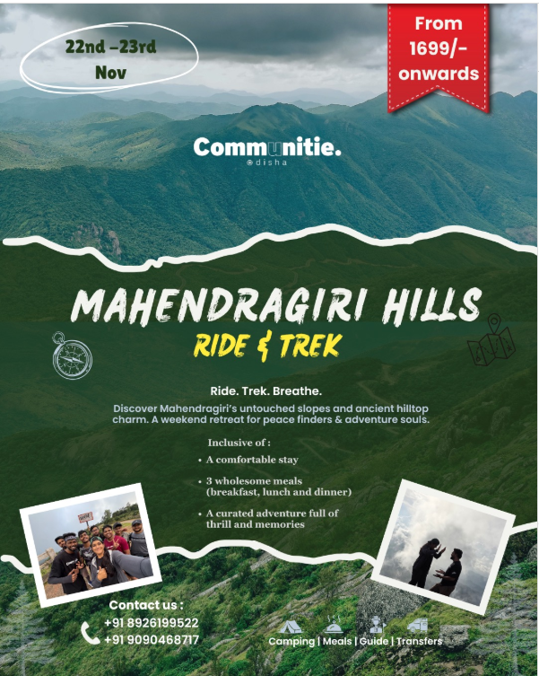 Mahendragiri Hills Ride & Trek