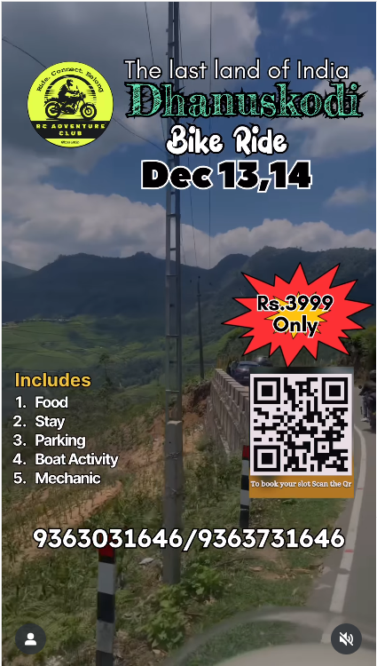 Dhanushkodi Bike Ride