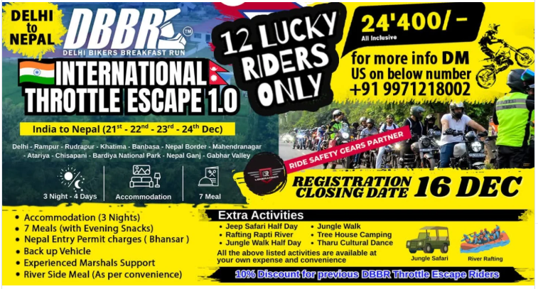 Delhi Bikers Breakfast Run