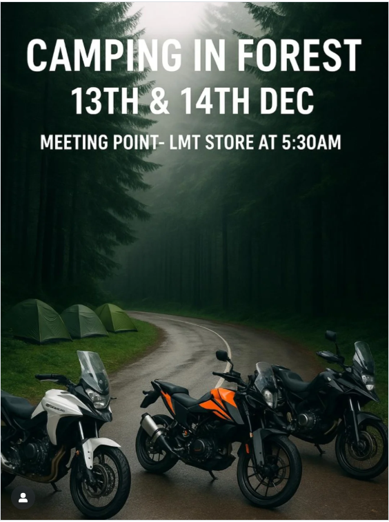 Camping Ride In Forest