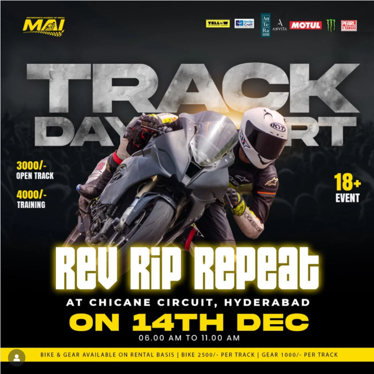 REV RIP REPEAT AT CHICANE CIRCUIT HYDERABAD