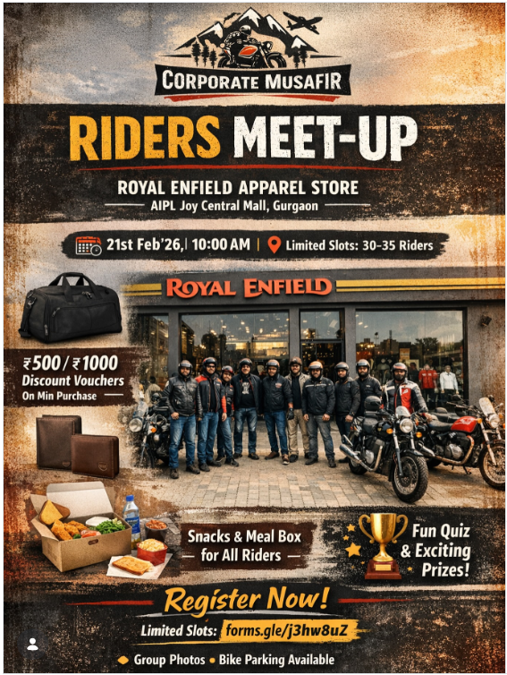 RIDERS MEET UP Royal Enfield Apparel Store