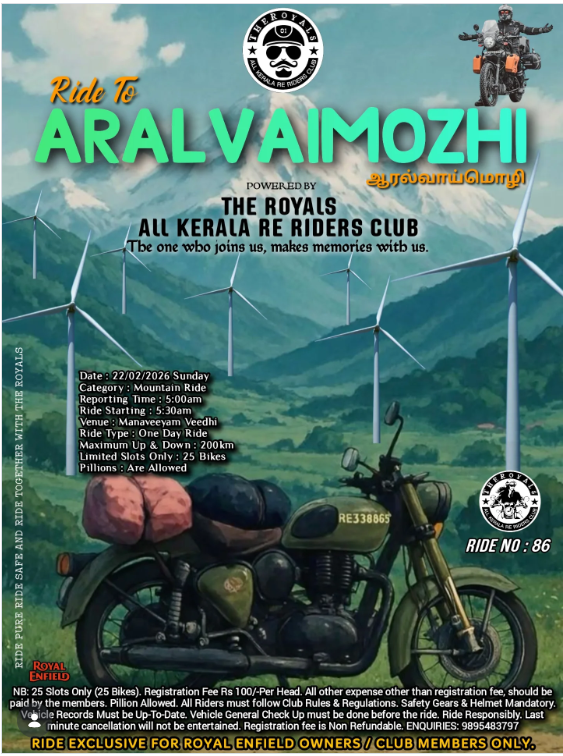 Ride To ARAL VAIMOZHI