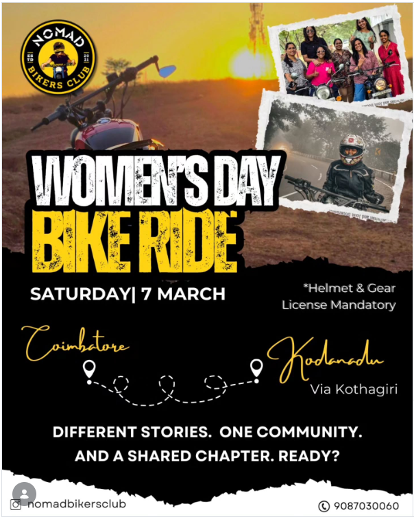 WOMEN’S DAY BIKE RIDE