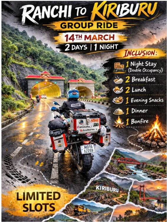 RANCHI TO KIRIBURU GROUP RIDE