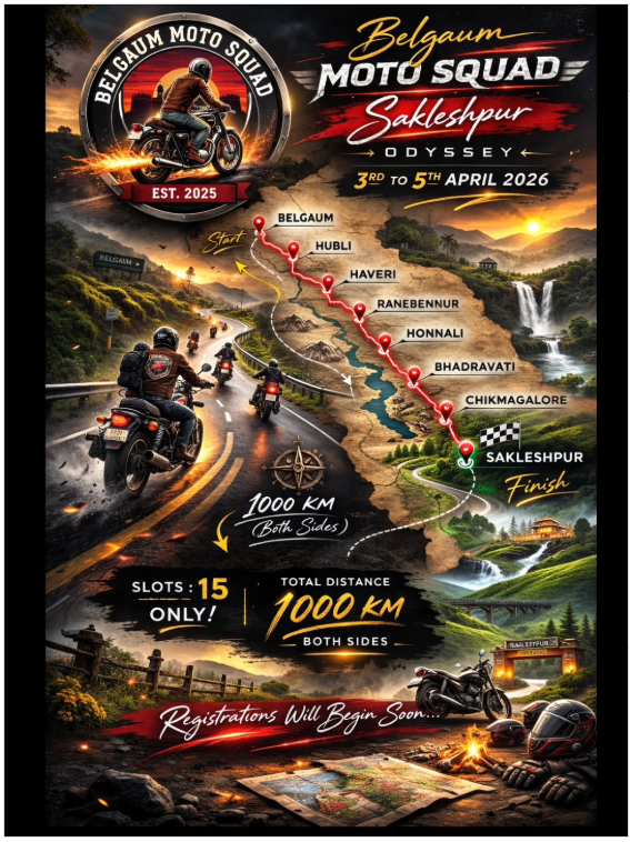 BELGAUMMOTOSQUAD PRESENTS SAKLESHPUR ODYSSEY 2026
