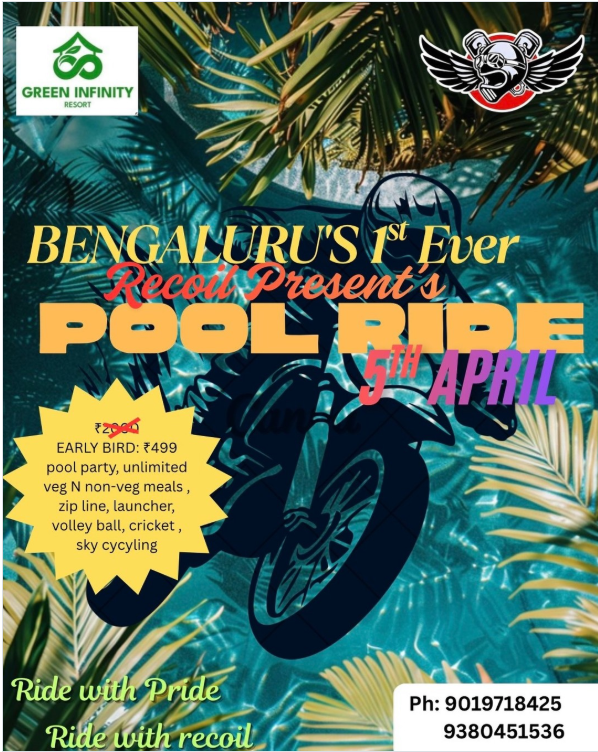Bengaluru’s 1st Pool Ride.