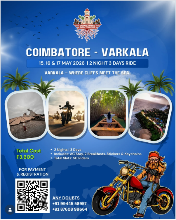 Coimbatore โ Varkala Ride