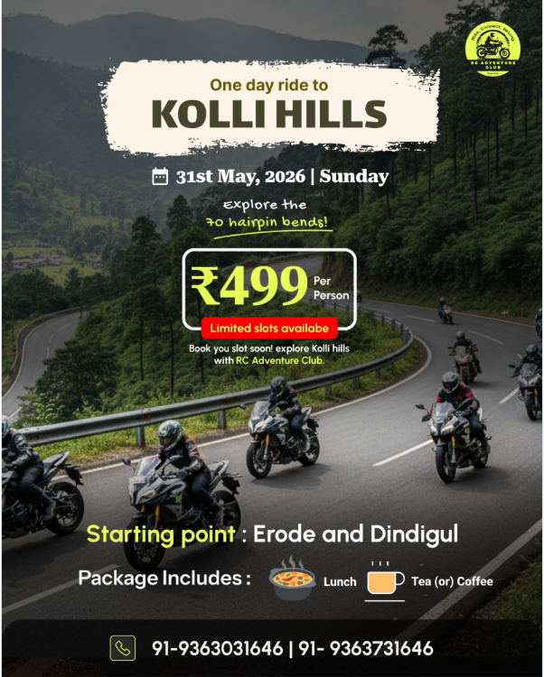 One Day Ride To KOLLI HILLS