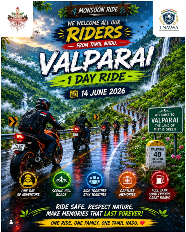 VALPARAI โ 1 DAY MONSOON RIDE