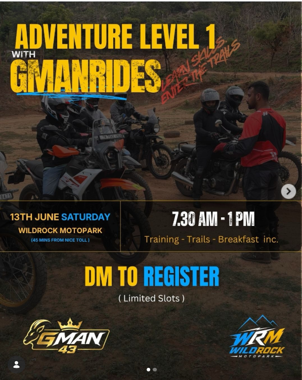 ADVENTURE LEVEL 1 WITH GMANRIDERS