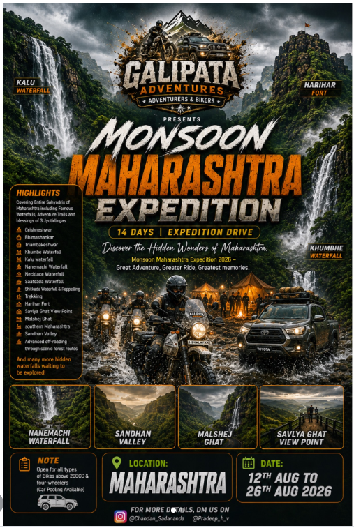 🌧️🏍️ MONSOON MAHARASHTRA EXPEDITION 2K26 ❤️😍