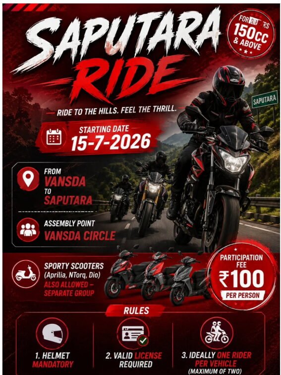 Saputara Group Ride from Navsari!