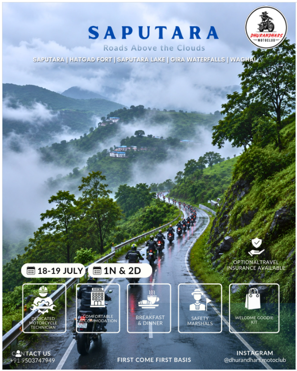 DHURANDHARS Motoclub Presents | SAPUTARA EXPEDITION 2026 ๐๏ธ๐ฟ