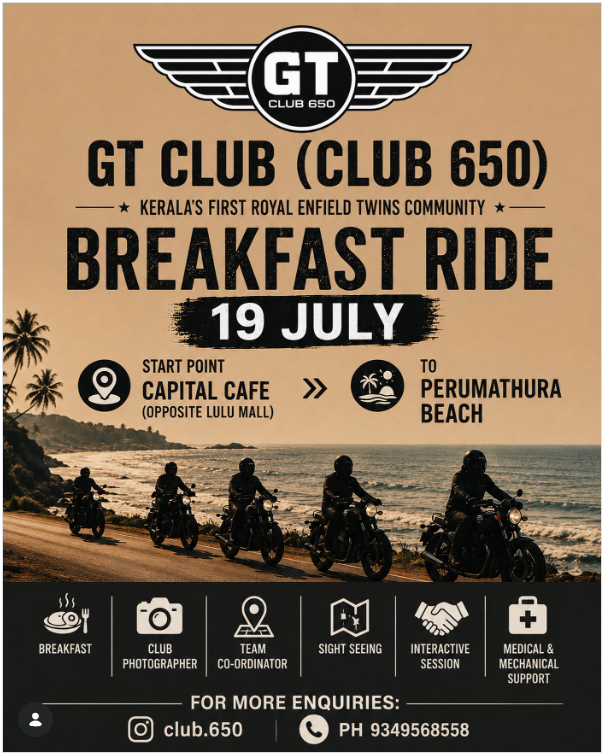 ๐
GT CLUB (Club 650) Breakfast Ride ๐๏ธโ