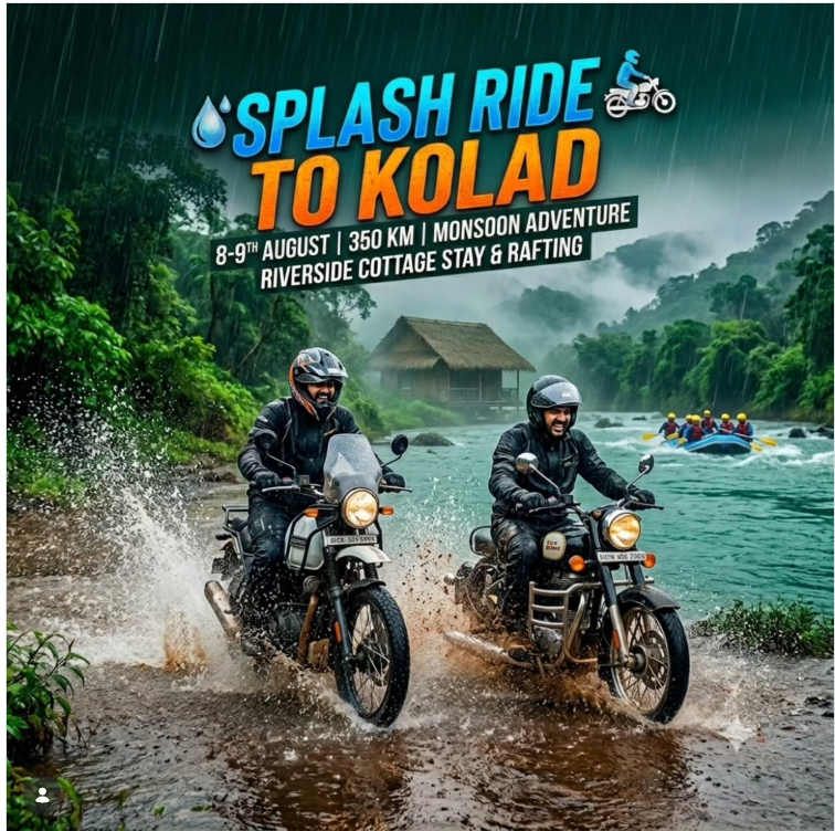 🌧️ Monsoon Splash Ride to Kolad 2026 🏍️💦