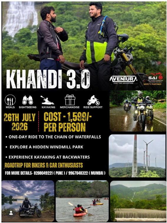 🌧️ KHANDI 3.0 – The Ultimate Monsoon Adventure Ride 2026 🏍️🌿