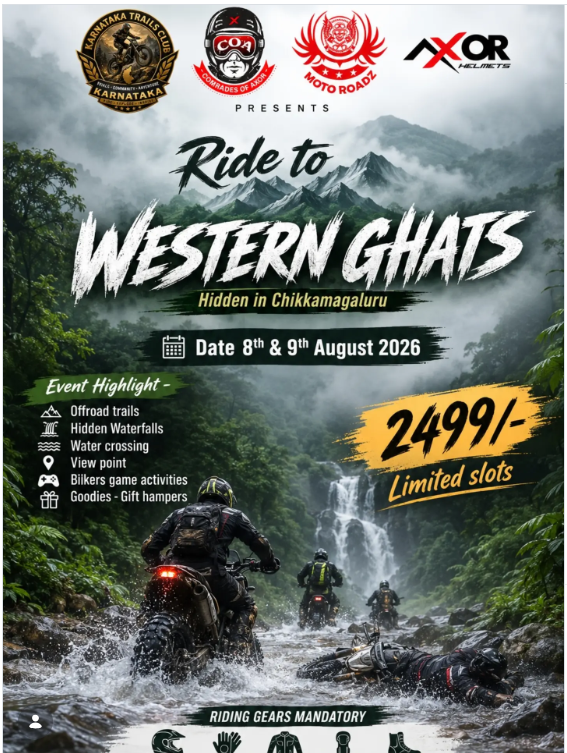 🏍️ Ride to the Hidden Western Ghats of Chikkamagaluru! 🌿🏔️