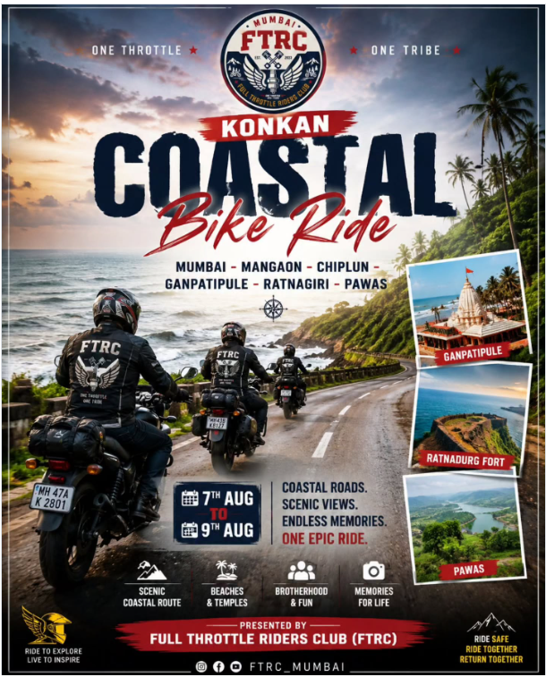 FTRC Konkan Coastal Ride | Mumbai to Ganpatipule & Ratnagiri