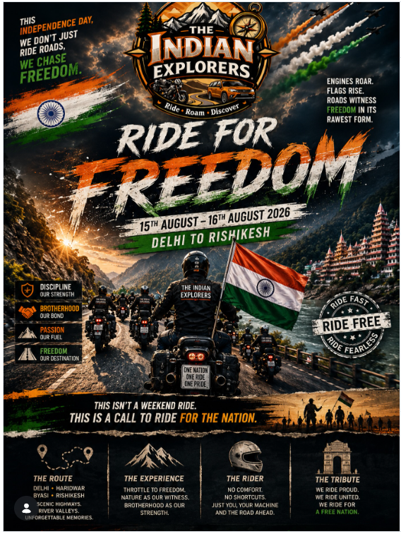 Independence Day Ride to Rishikesh 2026 | Delhi to Rishikesh