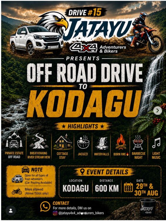 🚙�� DRIVE #15 | KODAGU OFF-ROAD ADVENTURE 🌿