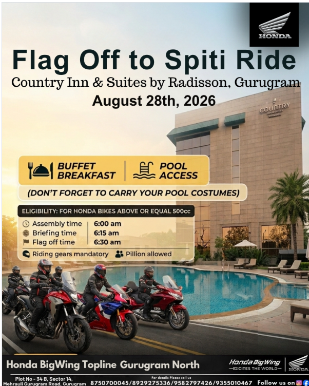 🏍️🏔️ FLAG OFF TO SPITI RIDE | 28 AUGUST 2026