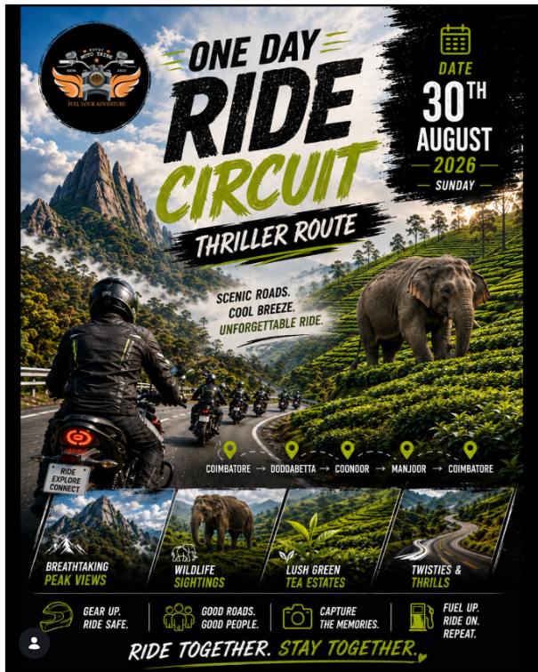 🏍️🌿 ONE DAY RIDE CIRCUIT | 30 AUGUST 2026