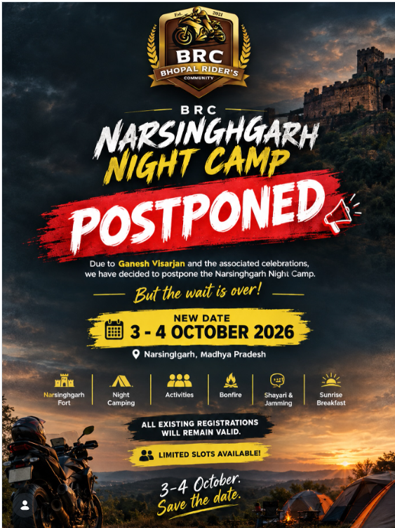 ποΈπ₯ NARSINGHGARH NIGHT CAMP β NEW DATE! π₯