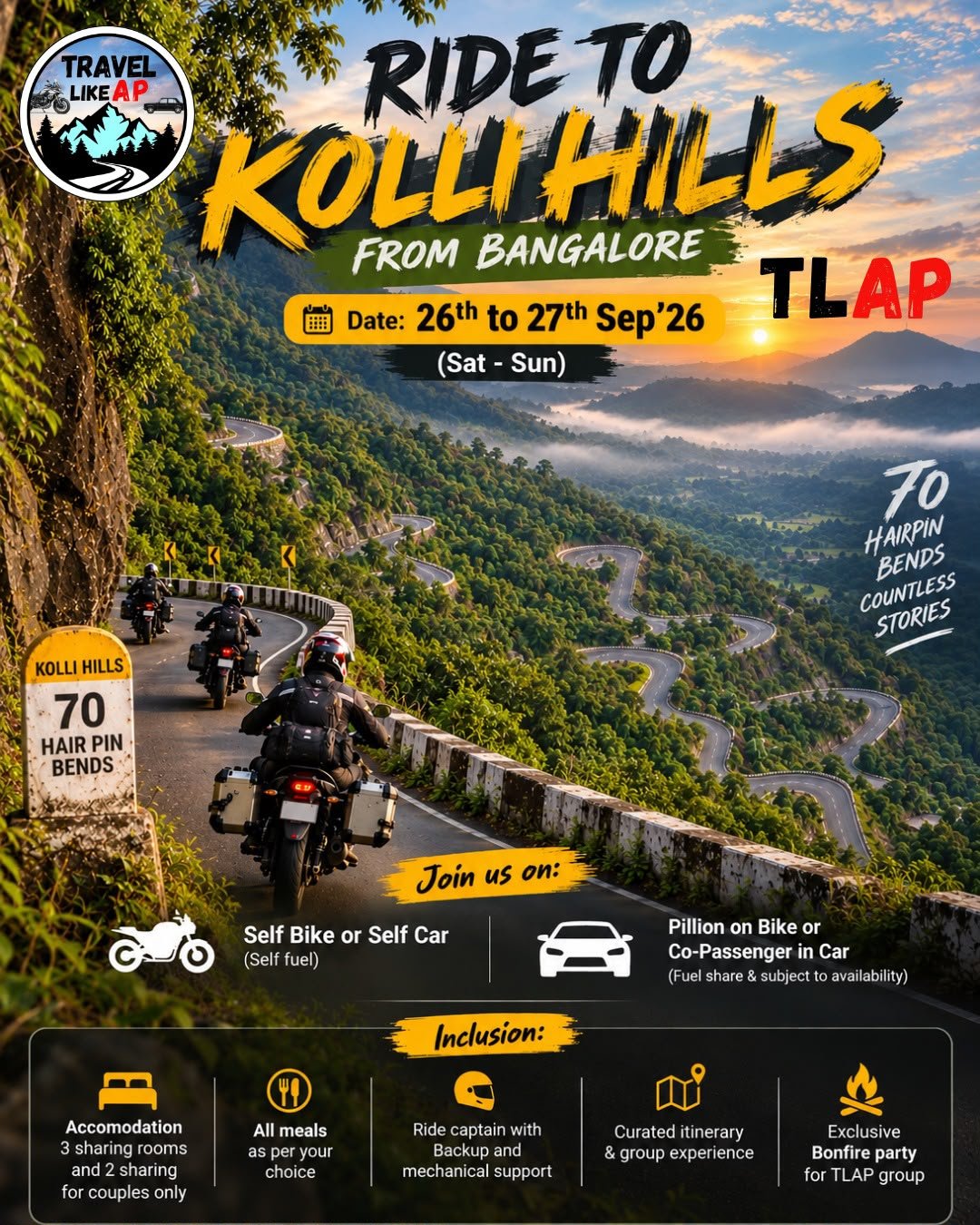 🏍️🔥 KOLLI HILLS — 70 HAIRPIN BENDS! 🔥🏍️