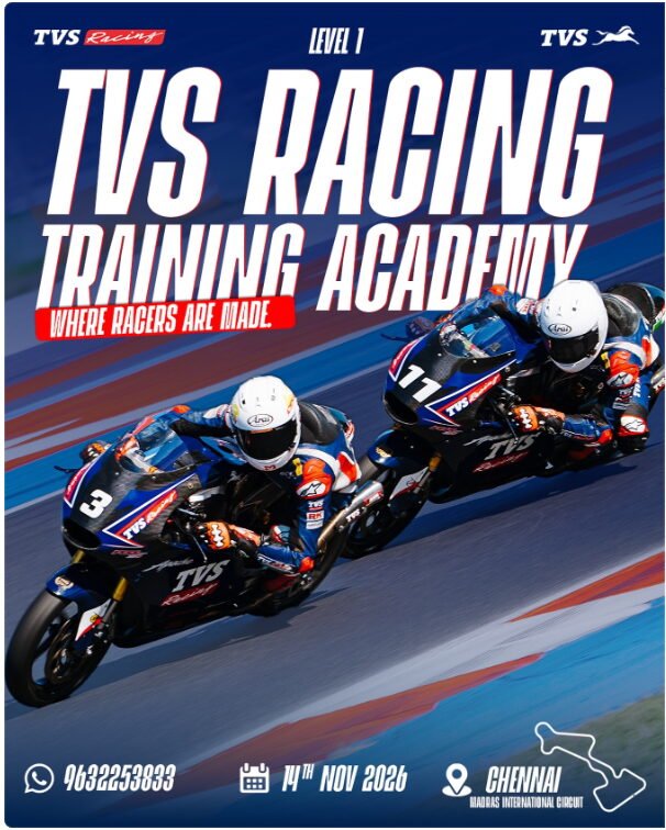 �🔥 TVS RACING TRAINING ACADEMY — LEARN FROM CHAMPIONS! ��💨
